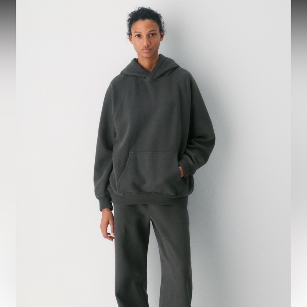 Aritzia TNA Charcoal Cozy AF Sweatsuit (Hoodie AND Sweats)